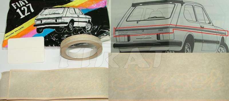 KIT PROFILI ADESIVI FIAT 127 SUPER COL. ORO